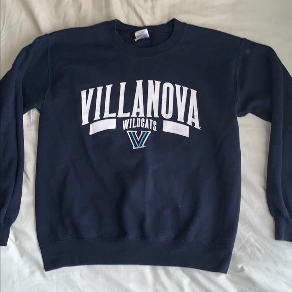 Navy college crewneck sweatshirt (Villanova)